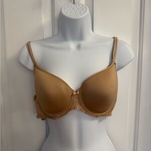 Chantelle Tan Underwire Bra with Molded Cups